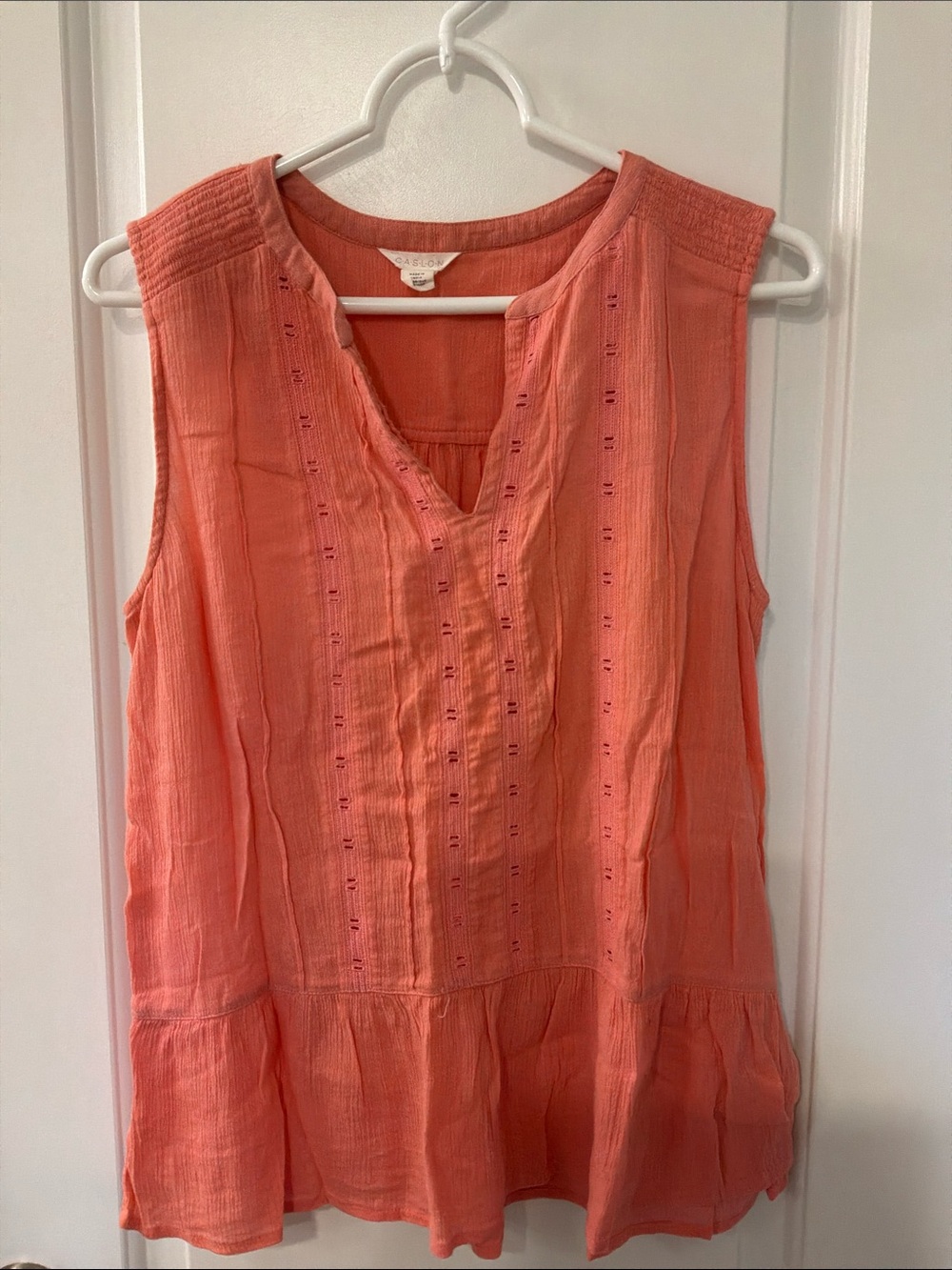 Caslon Coral Sleeveless Tank